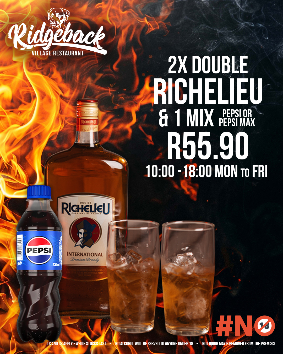 Ridgeback - 2x Dbl Richelieu and Pepsi Mix -