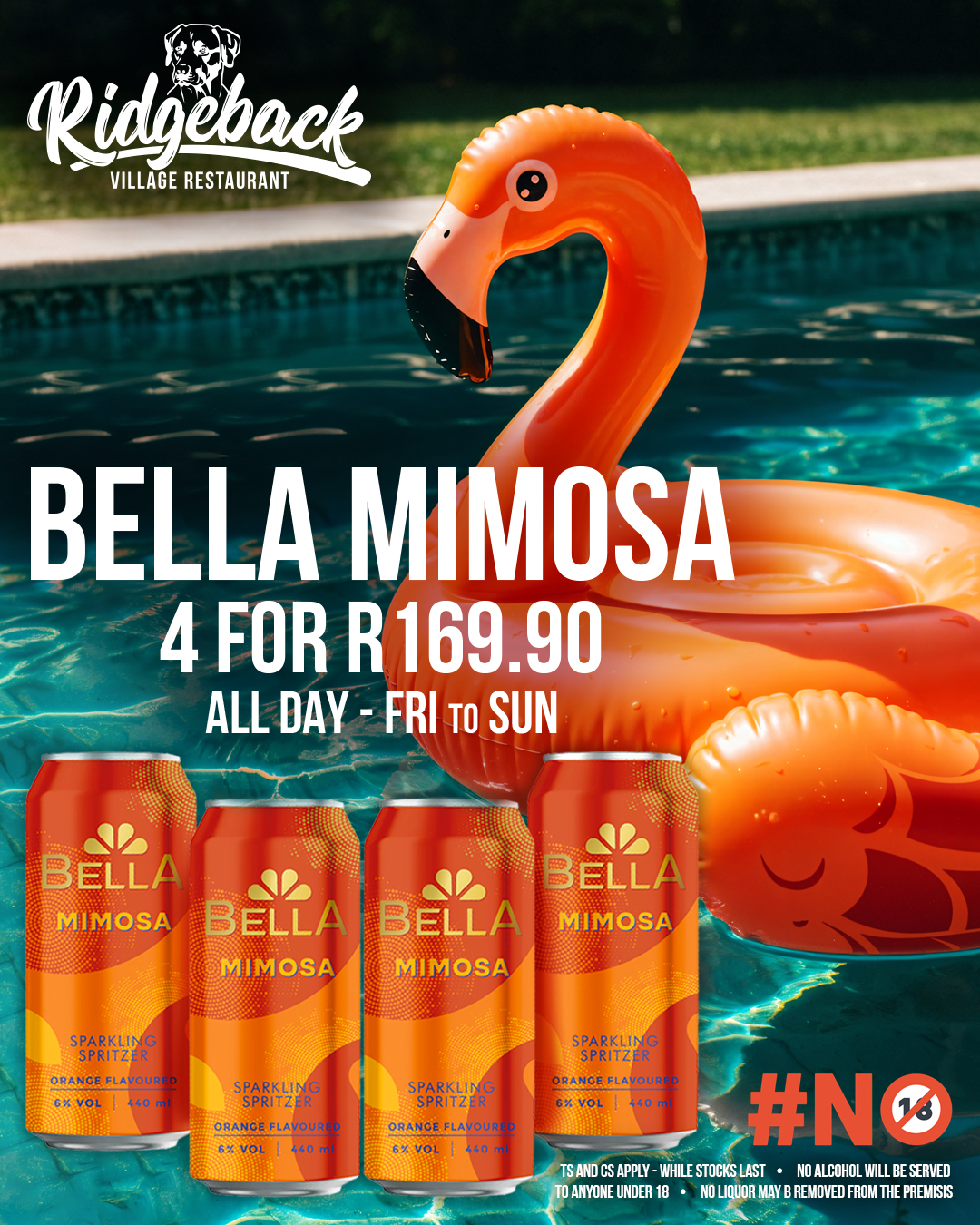 Ridgeback - Bella Mimosa Bucket Weekend -