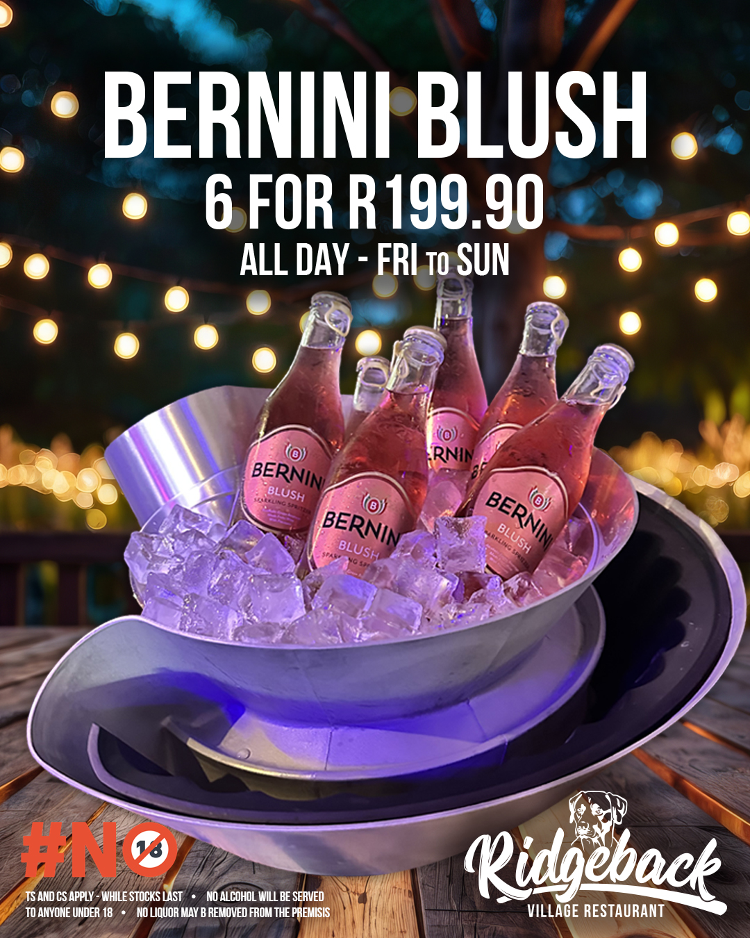 Ridgeback - Bernini Blush Bucket Weekend -