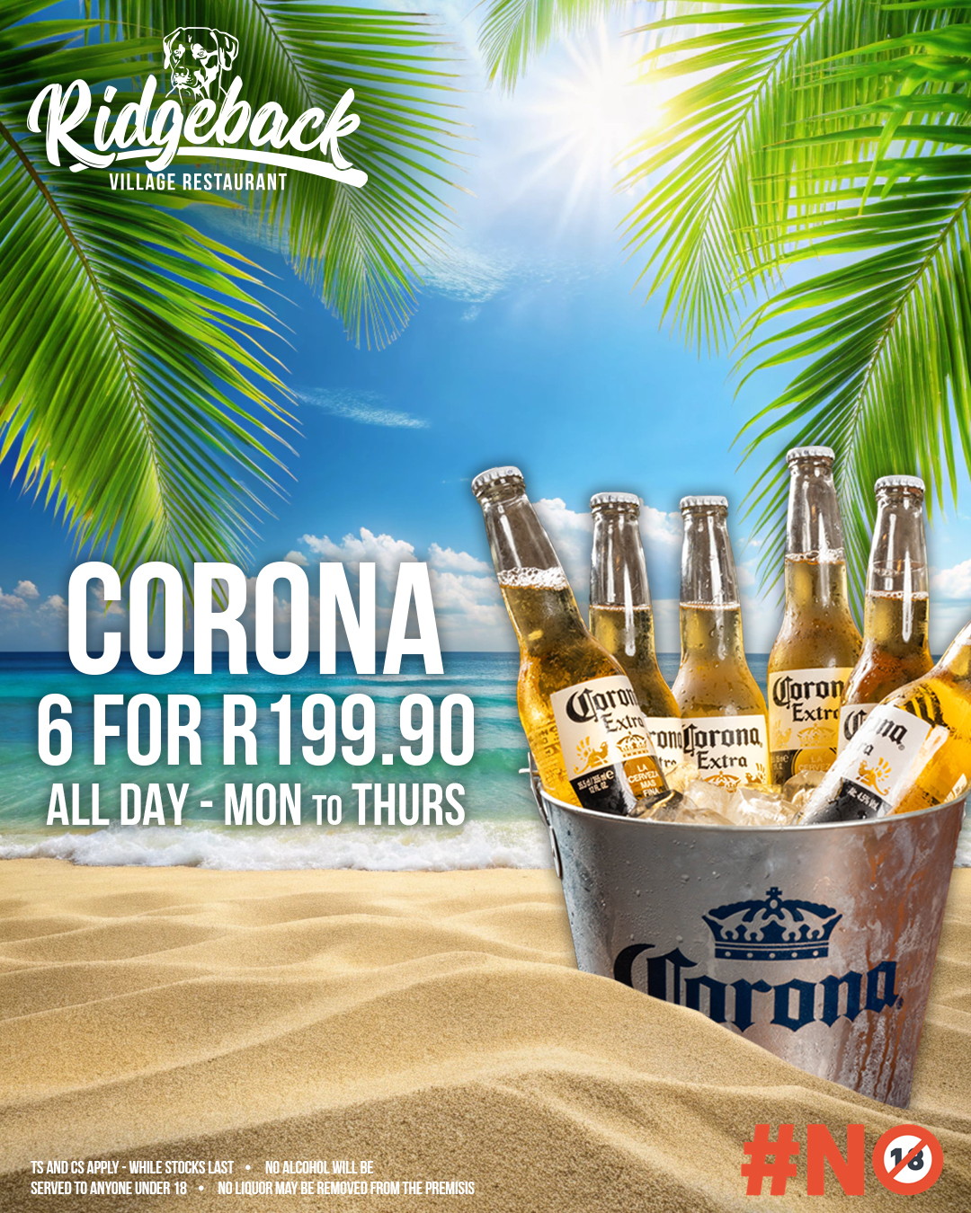 Ridgeback - Corona Bucket Week Day -