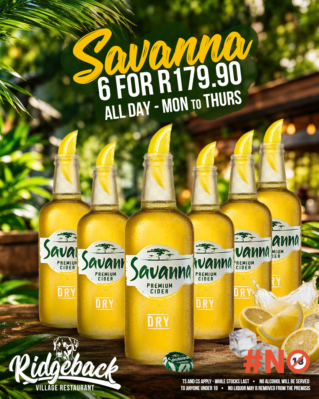 Ridgeback - Savanna Bucket Week Day -