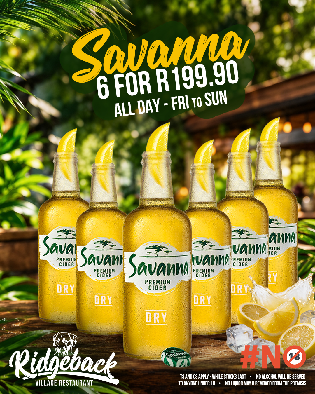 Ridgeback - Savanna Bucket Weekend -